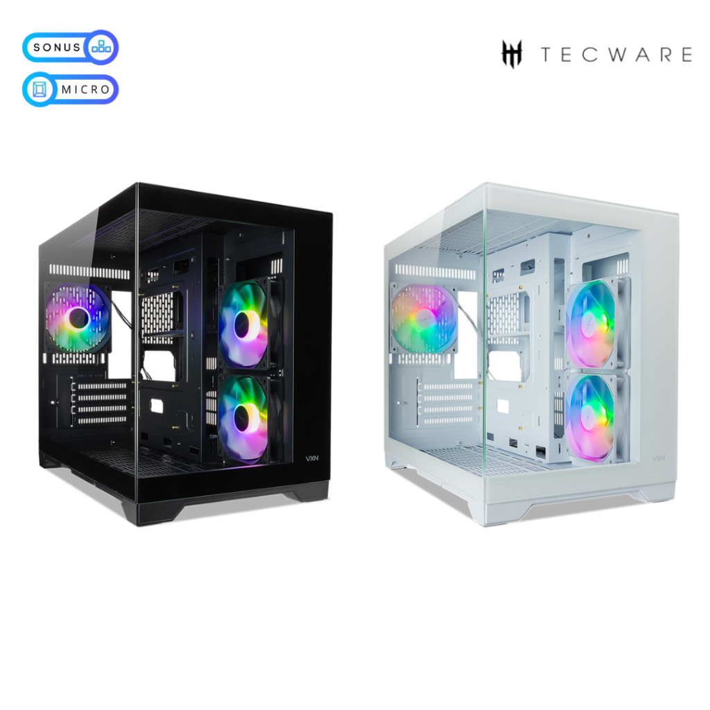 TECWARE VXN Evo Dual Chamber ARGB MATX PC Desktop Casing | Shopee Malaysia