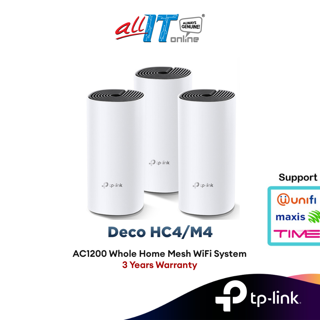 TP-Link AC1200 Repeater Deco M4 / Deco HC4 (2 Pack / 3 Pack)