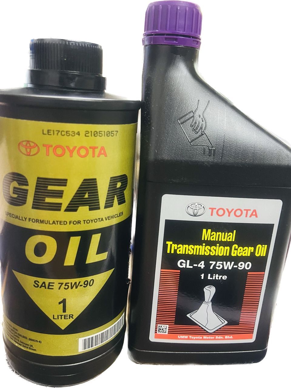 Genuine Toyota gear oil for manual transmission 75W90 (1L) Shopee