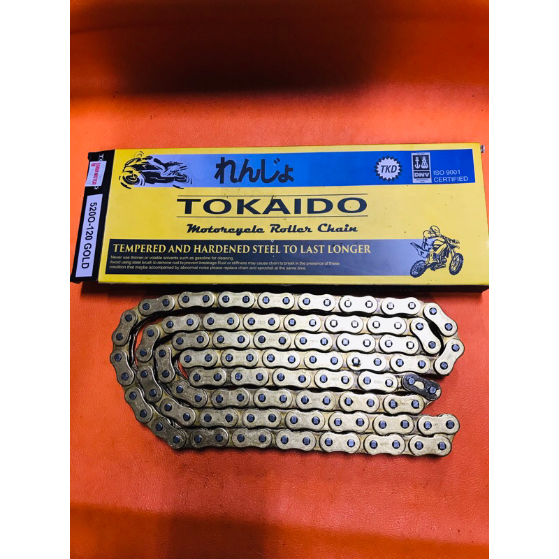 TOKAIDO 520-120L GOLD MOTORCYCLE O-RING CHAIN RANTAI FOR Z250 NINJA250 ...