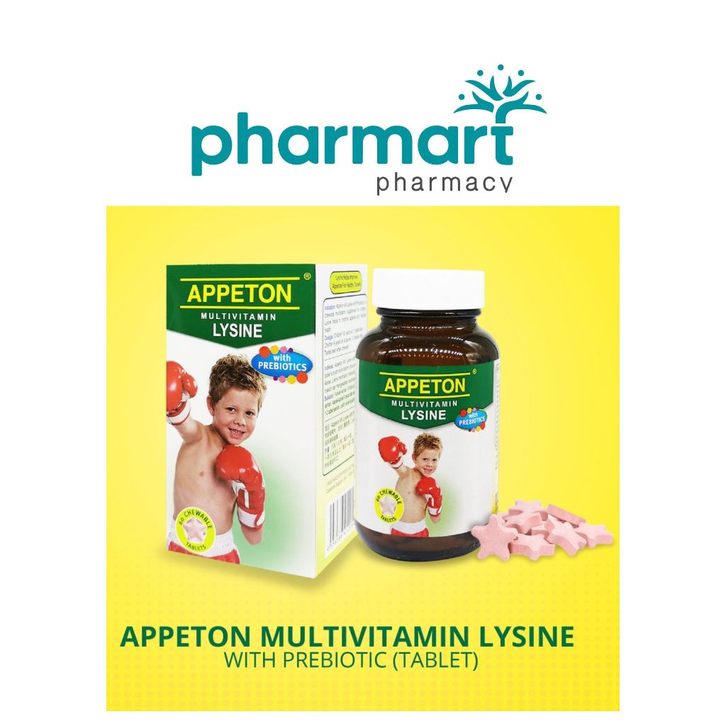 Appeton Multivitamin Lysine with Prebiotics 60's Shopee Malaysia