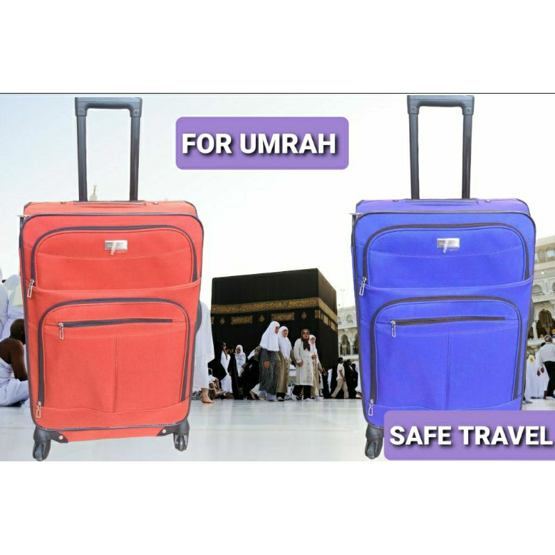 🤲BEST FOR UMRAH🤲Fabric Design Luggage 20" 24" 28"New brand clothe travel luggage ready stock