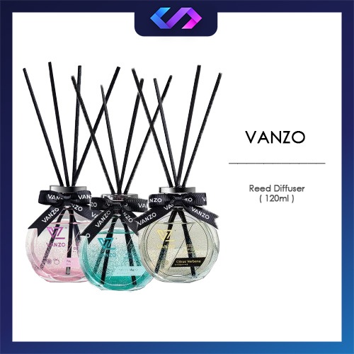 VANZO Reed Diffuser 120ml ( Citrus Verbena / Fruity Freesia / White