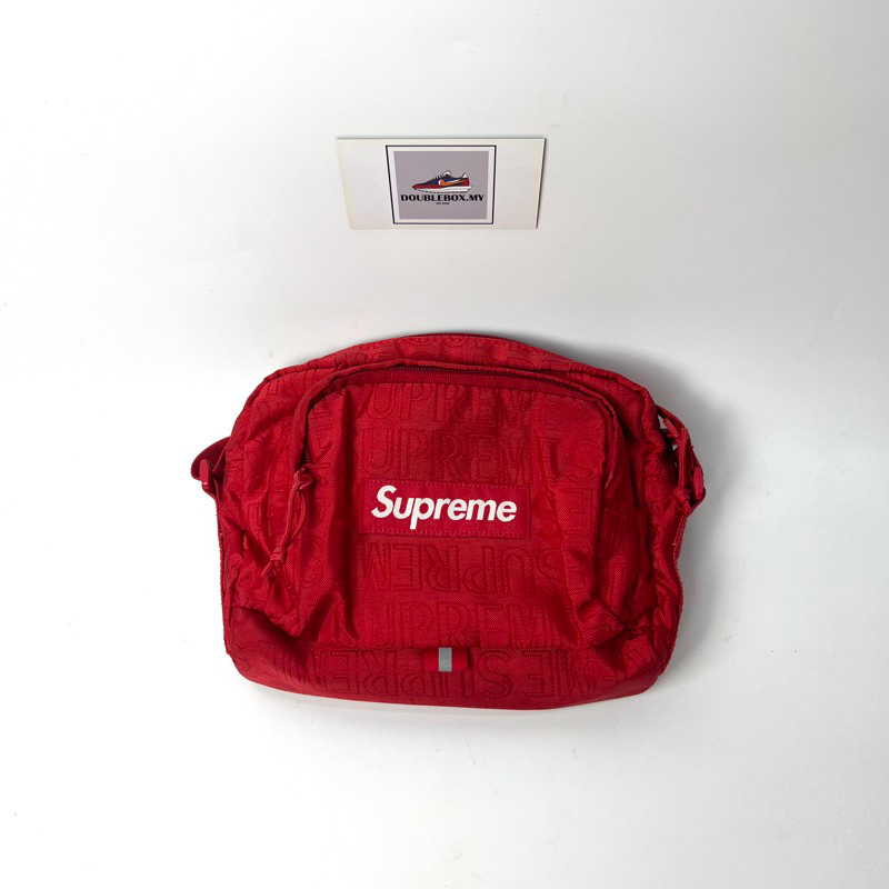 SS19 Supreme shoulder bag red Used Shopee Malaysia