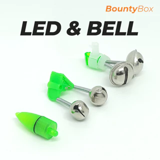 1 pcs】Night Fishing LED Battery Alarm Bell Light Clip Loceng