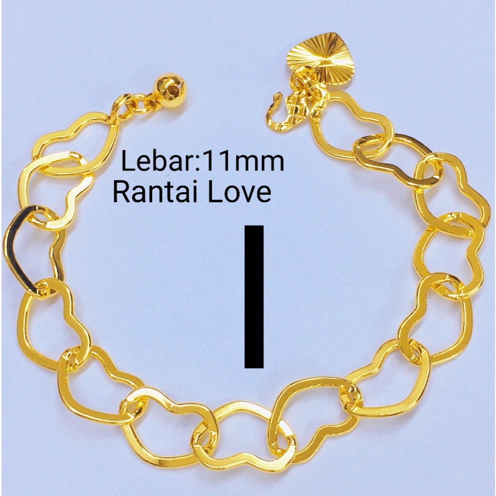 💥ada Cop 916💥 Bce48 Emas Bangkok Adult Bracelet Gelang Tangan Rantai