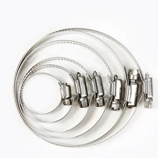 Stainless Steel Hose Clamp Tri Clamp Garden Hose Clips Adjustable Fuel ...