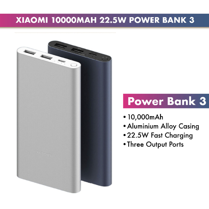 Original XiaoMi Redmi Power Bank 10000mAh (PB100LZM) Xiaomi Malaysia Set