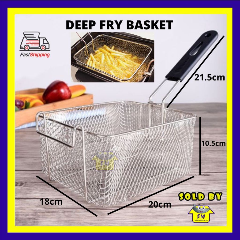 Stainless Steel French Fries Frying Basket Cooking Kitchen Tool Deep