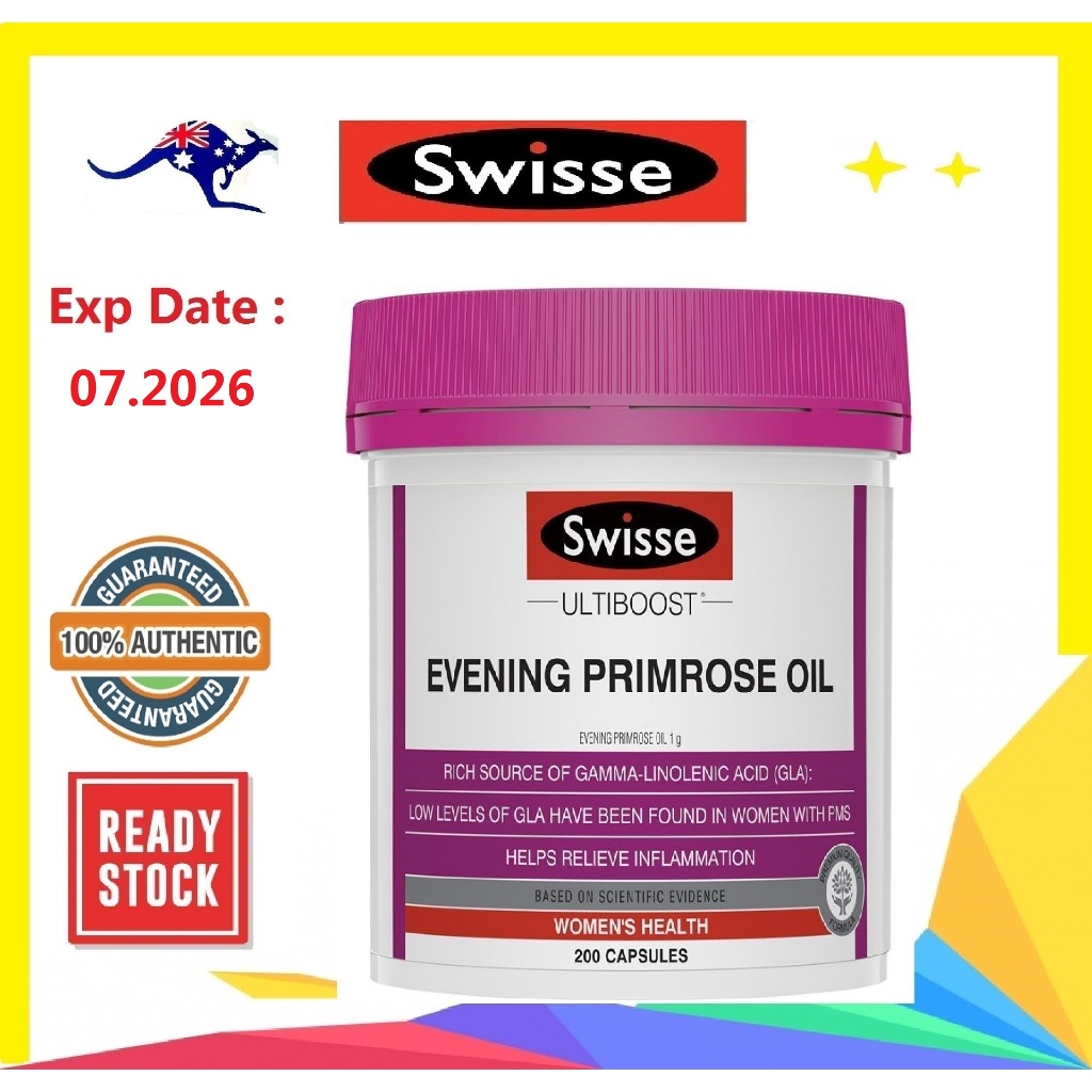 Swisse Evening Primrose Oil 200 capsules Shopee Malaysia