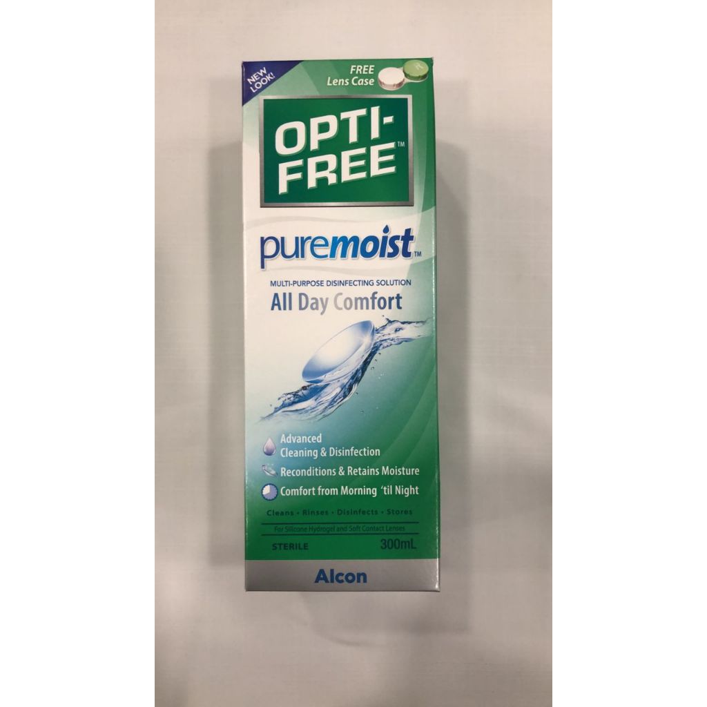 Alcon Opti Free Puremoist Multipurpose Disinfecting Solution (300ml ...