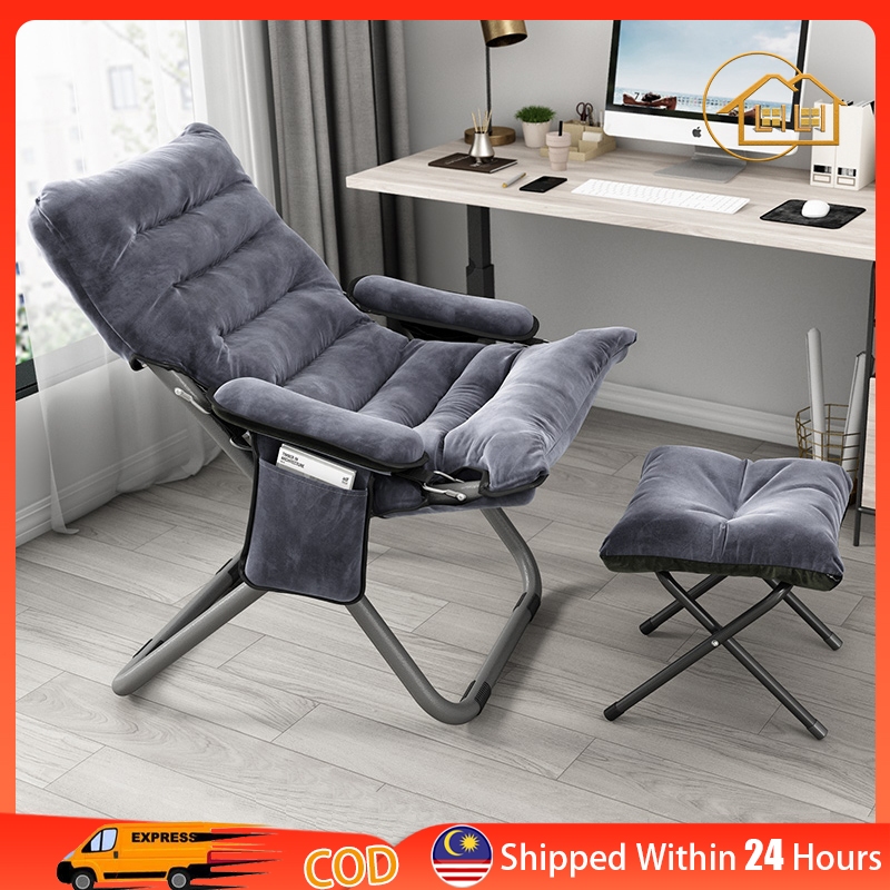 Lazy sofa fabric on sale folding chair