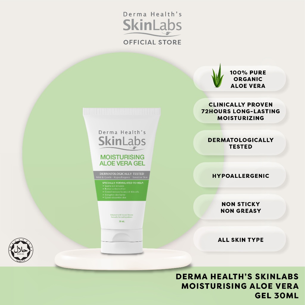 Derma Health's Skinlabs Moisturising Aloe Vera Gel 30ml Shopee Malaysia