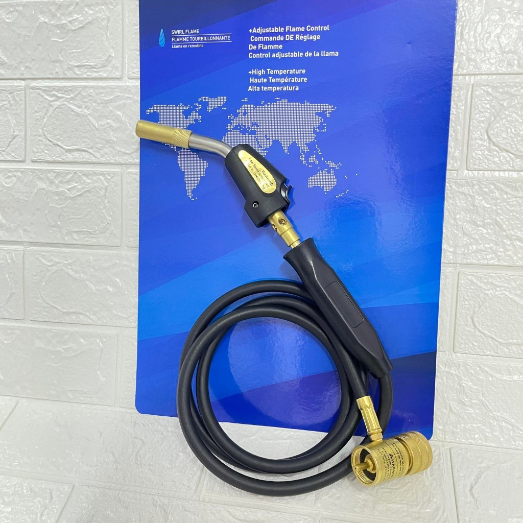 welding pipe torch & mapp gas & rod copper single / double barrel torch