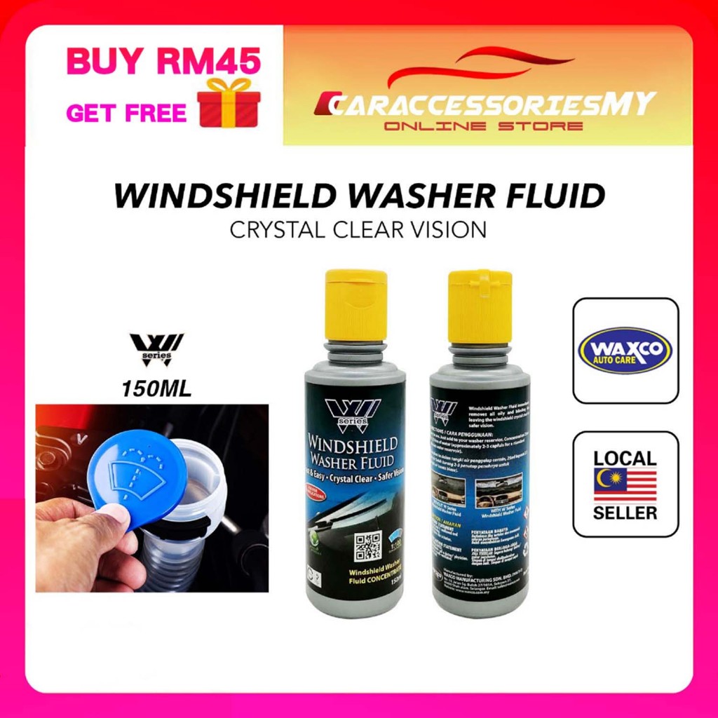 Waxco W SERIES Windshield washer fluid 150ml car wiper tank windscreen
