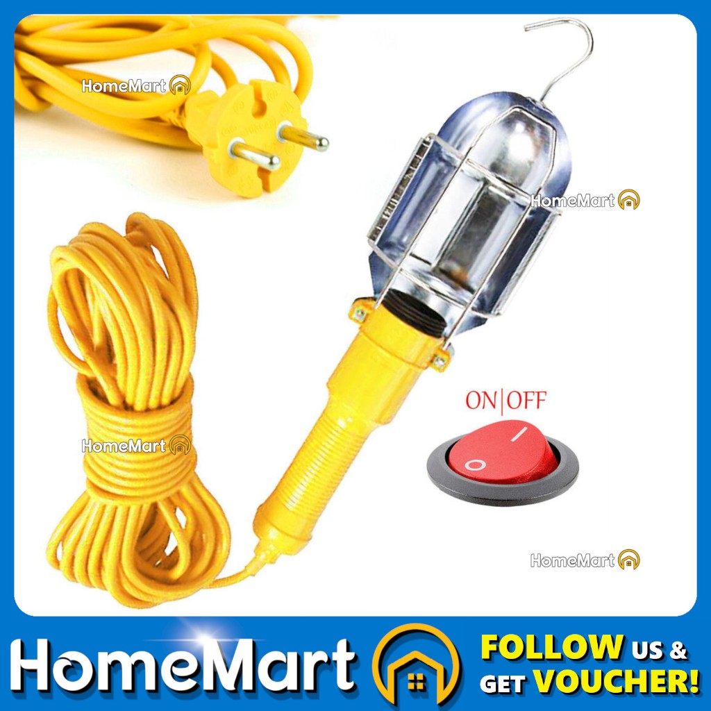 Portable Work Hand Light Work Inspection Hand Lamp Holder Wire Metal ...
