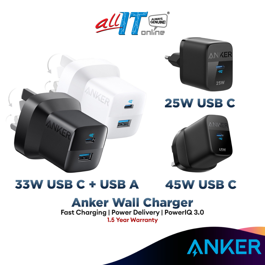 Anker Wall Charger Anker 323 Charger 33W Anker 313 Charger 45W