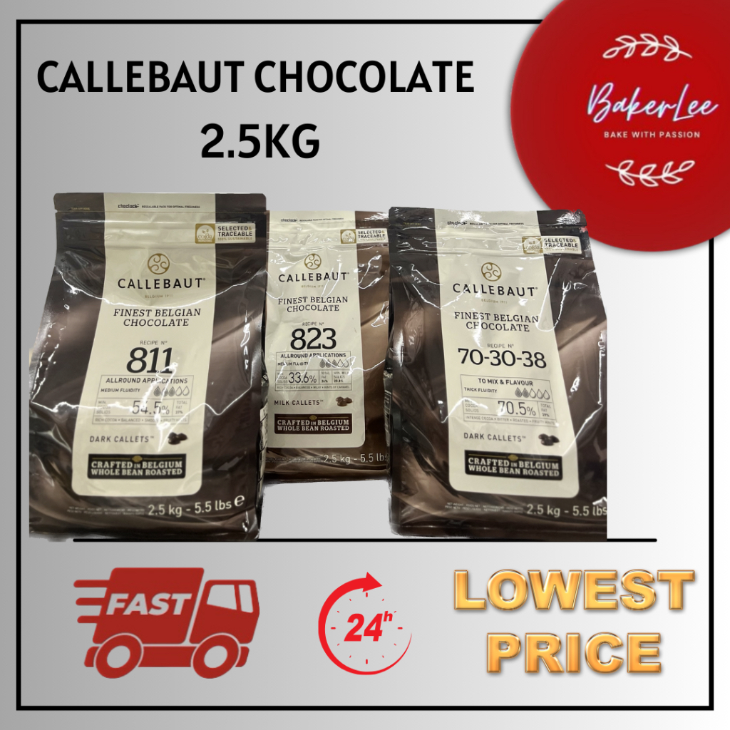 Callebaut Dark Chocolate Callets - 811 - 2.5kg (5.5lbs)