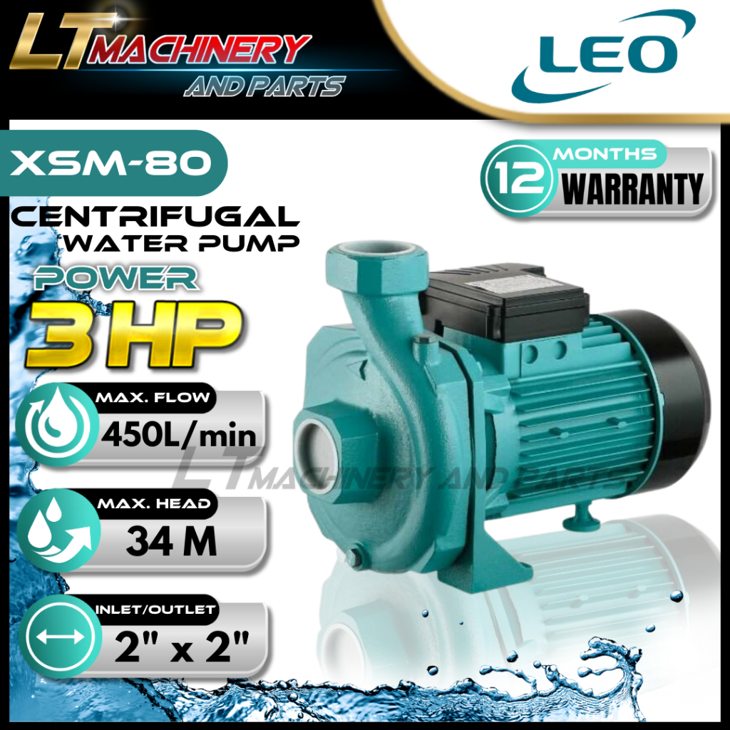 LEO XSm80 Centrifugal Water Pump 3HP | 2 Inch | Single Phase | Pam Air ...