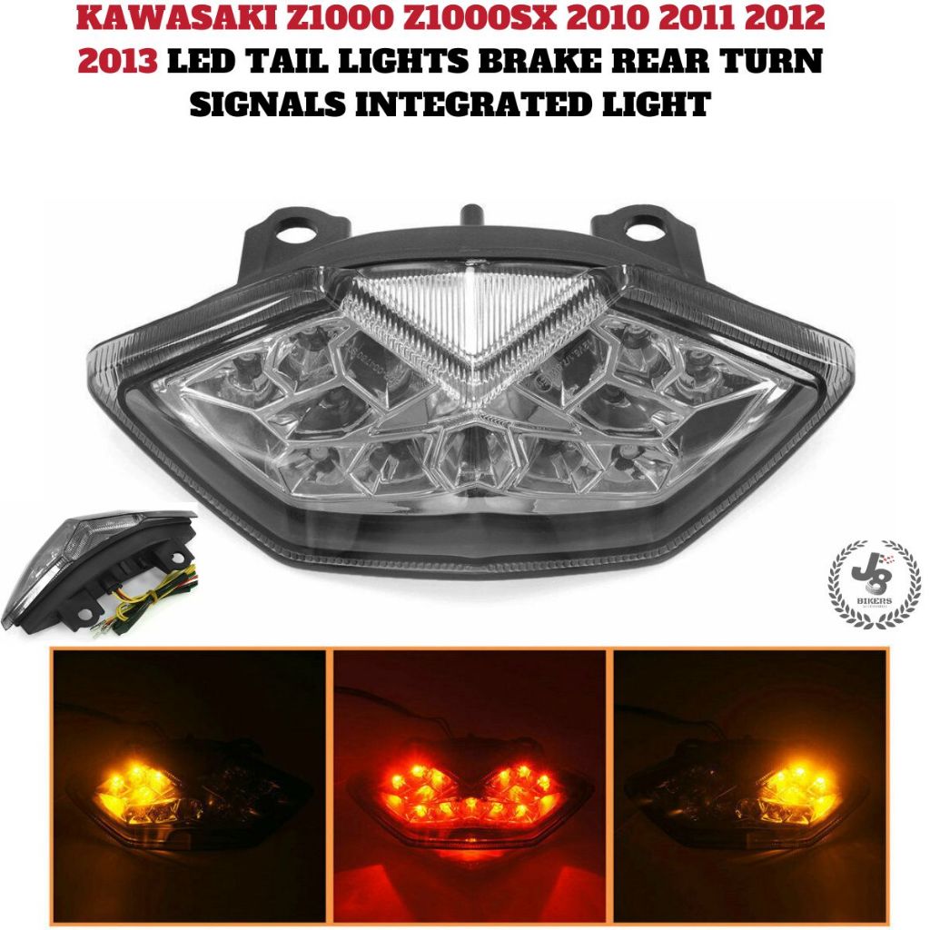 Feu Arrière LED Avec Clignotants Intégrés Pour Kawasaki Z1000 / Z1000 SX (2010-2019) - Neuf