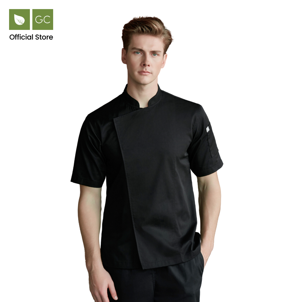 Banyan Black Chef Jacket, Short Sleeve | Shopee Malaysia