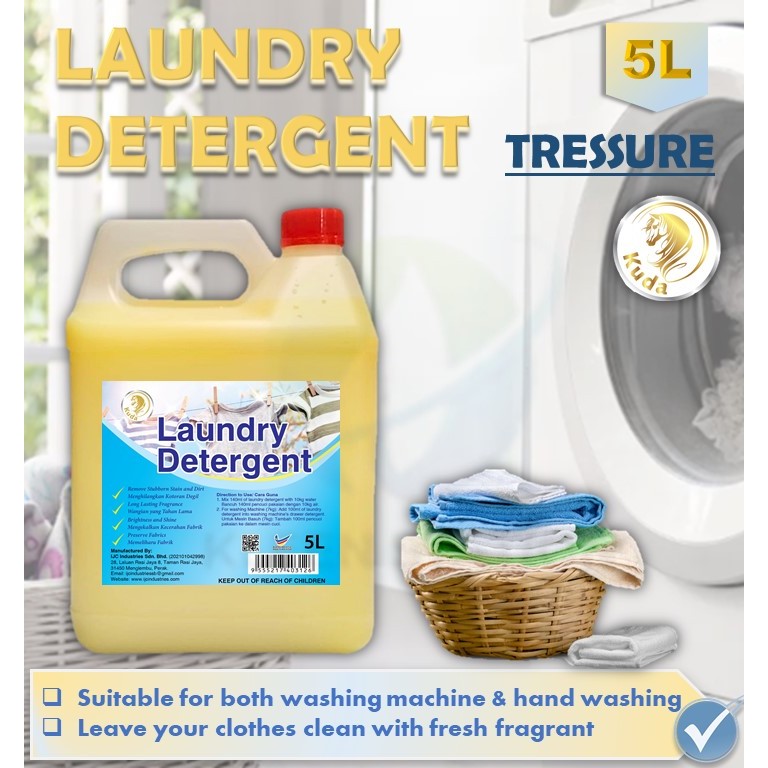 Heavy Duty Laundry Detergent/ High Concentrated /Cap Kuda Laundry