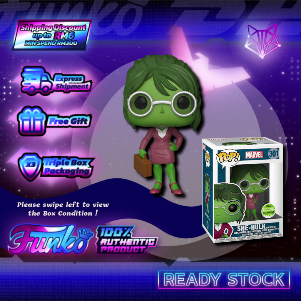A] Funko Pop Marvel She-Hulk #301 - 2018 Spring Convention Exclusive