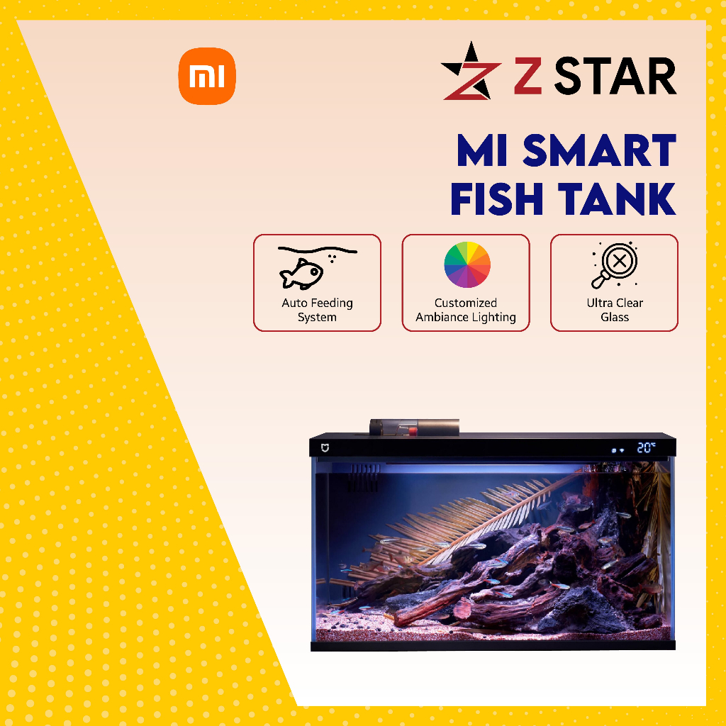 Xiaomi Mijia Smart Fish Tank Aquarium - MYG100 6 months Wash Free ...