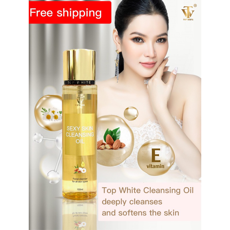 Top White Sexy Skin Cleansing Oil For All Skin Typessesuai Kulit Sensetive适合敏感肌肤 Shopee 0967