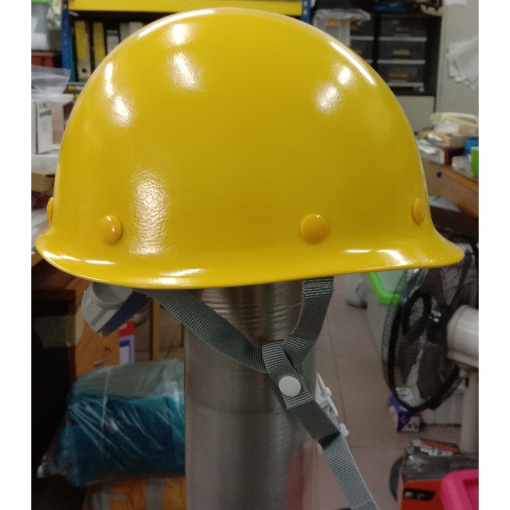 ORIGINAL TANIZAWA FIBERGLASS SAFETY HELMET ST 118EP , YELLOW COLOUR