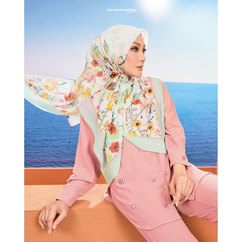 [ORIGINAL] LEEYANARAHMAN SCARVES| BICARA HATI COLLECTION BAWAL COTTON ...