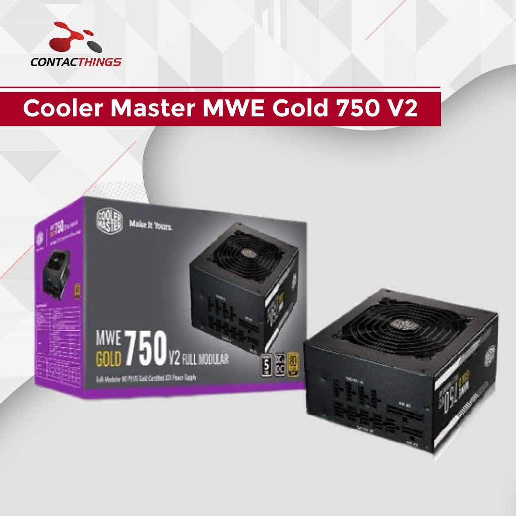 Cooler Master MWE Gold 750 V2 | 750W Gaming Power Supply PSU | 80 Plus ...
