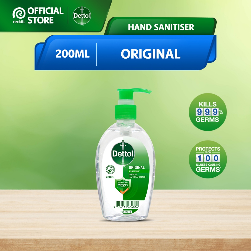 Dettol Antibacterial Hand Sanitiser Original (200ml) Shopee Malaysia