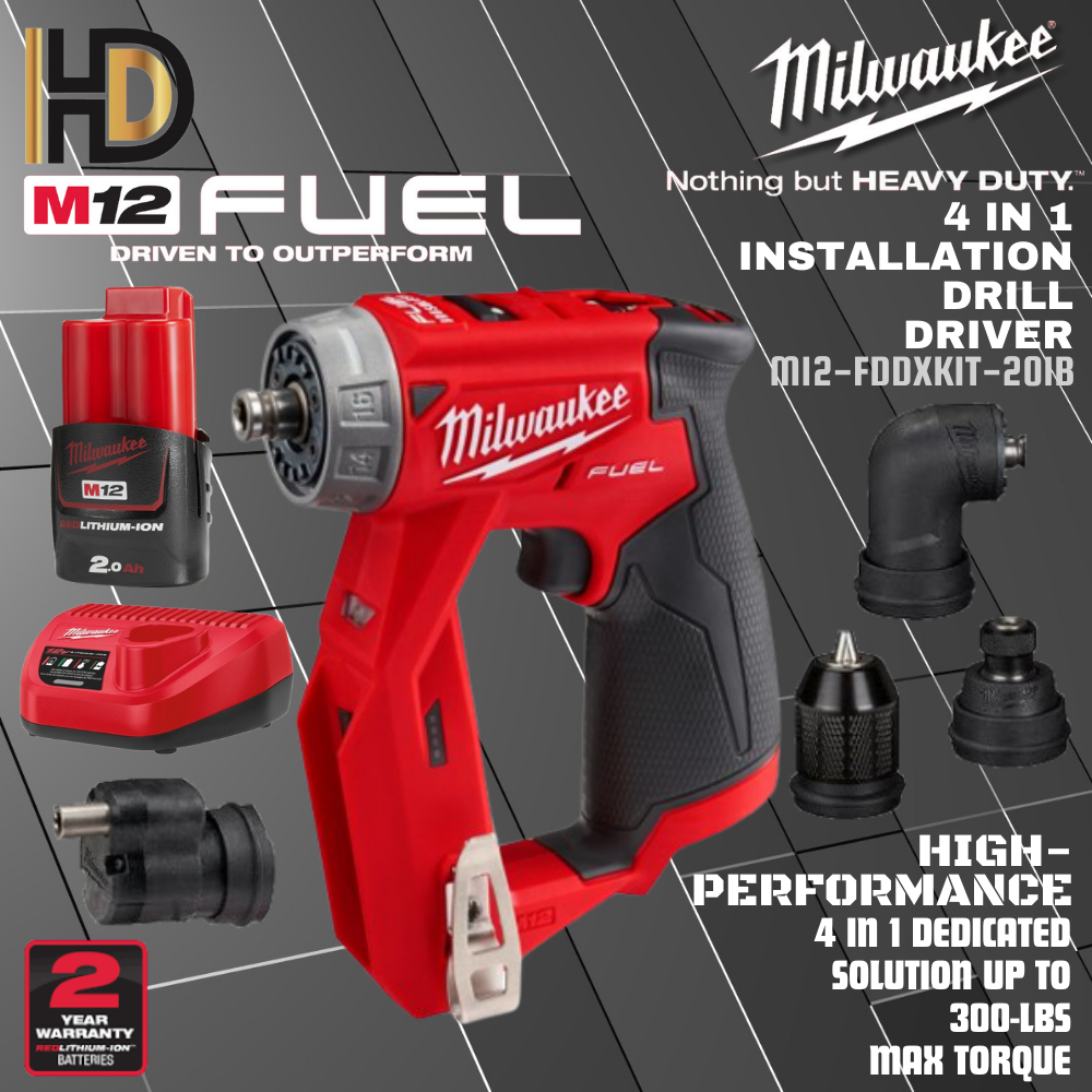 Milwaukee 4 in discount 1 installation driver