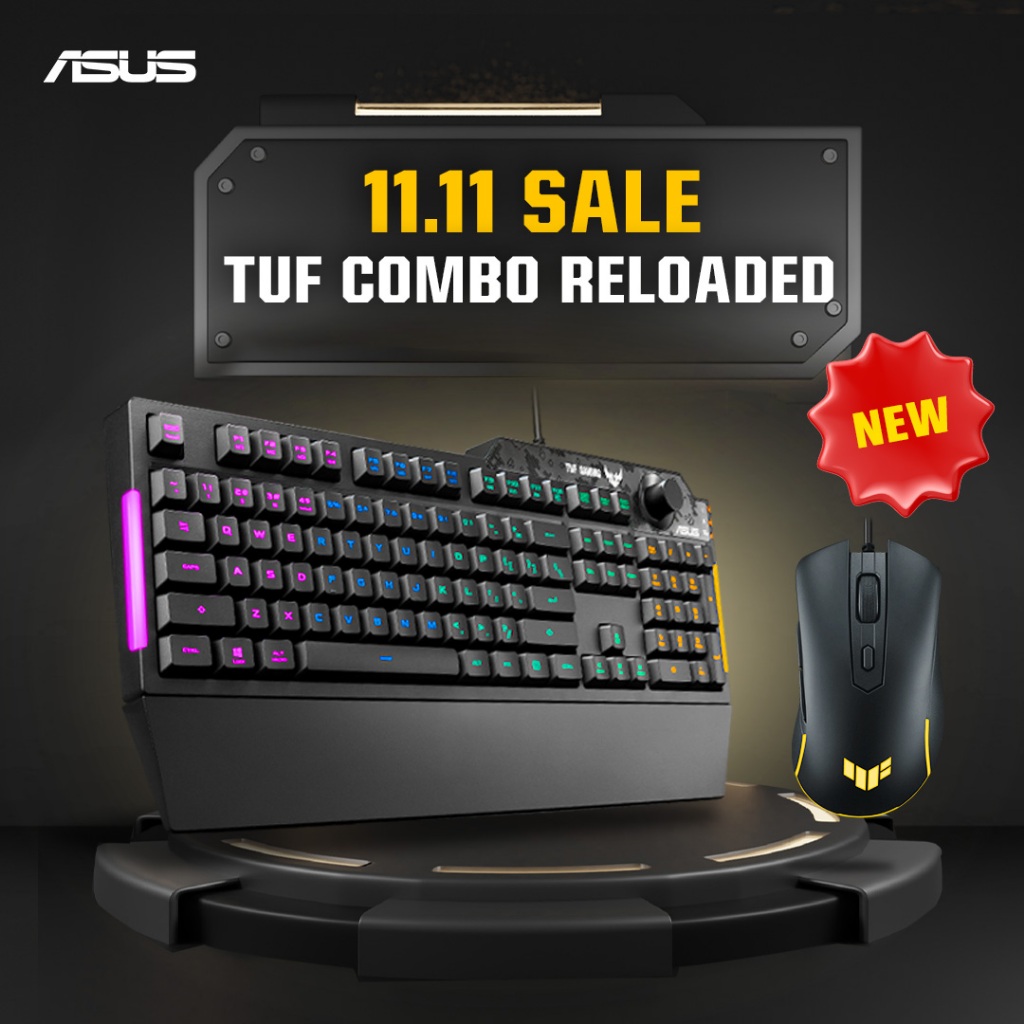 ASUS TUF Gaming Gear Combo TUF Gaming Mouse M3 and TUF Gaming Keyboard
