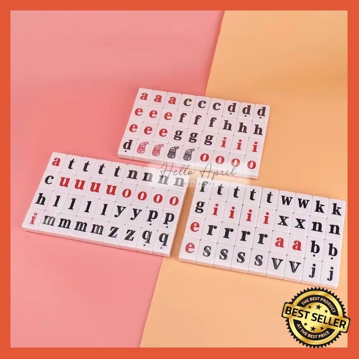 Mahjong in Alphabets 108pcs 英语单词麻将字母英文牌 ABC | Shopee Malaysia