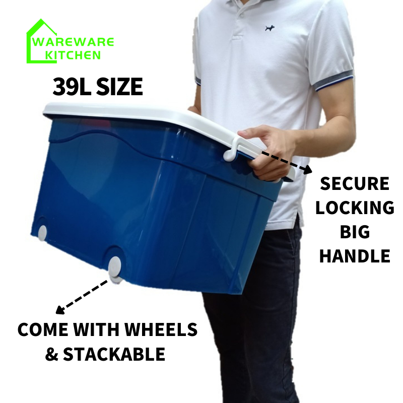 39/66/100 Litre Storage Box / Kotak Simpan Barang / Bekas Letak Barang ...