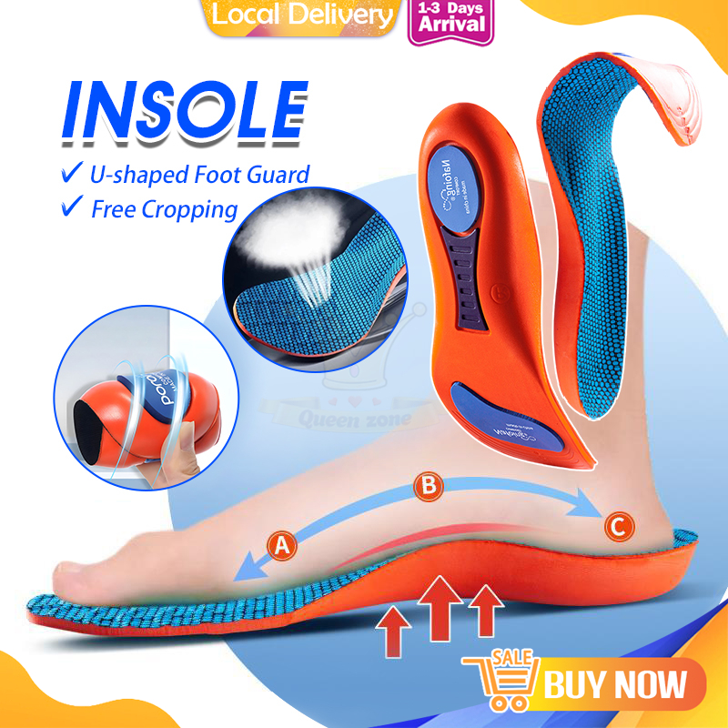 Orthotic Insole Arch Support Flatfoot Running Insoles Thick Sole Shoes ...