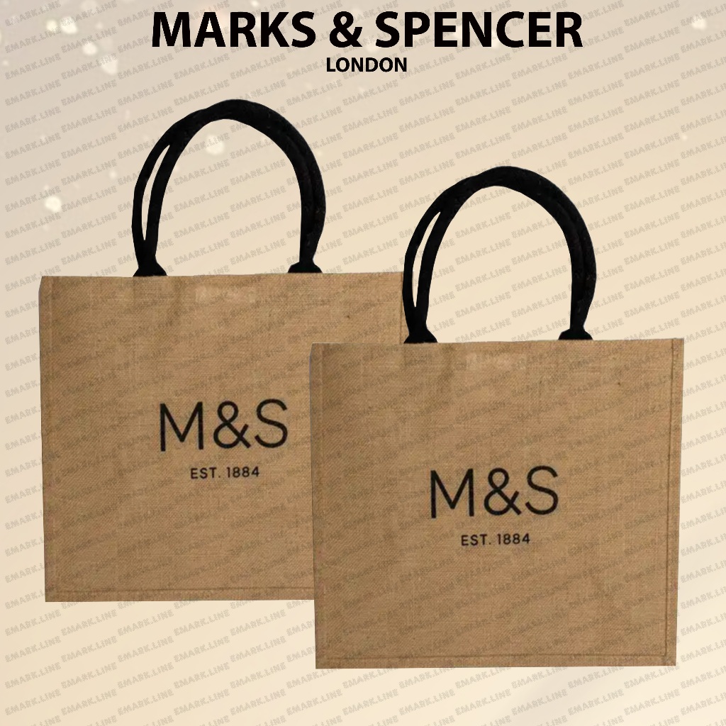 M S Mark Spencer Anti Bacterial Biomaster Tote Bag Jute Bag Shopee Malaysia