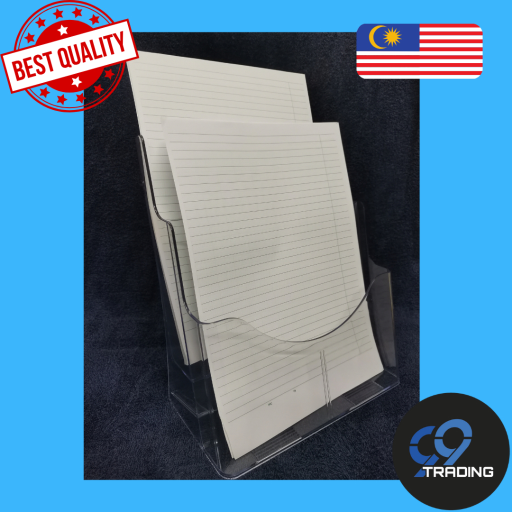 [Ready Stock !!!] Acrylic A4/A5 TwoTier Brochure Display Stand/ Book