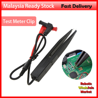 SMD Inductor Test Clip Probe Tweezers – Handy Tool For Multimeter Testing Of Resistors, Capacitors & SMD Components