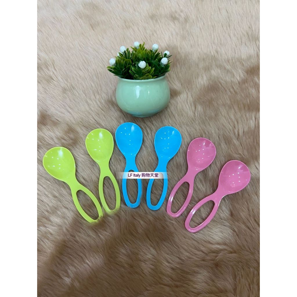 Tupperware Mini/Baby Spoon (6pcs) Pink Blue Green | Shopee Malaysia
