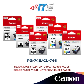 Canon PG-745S | Canon PG-745 | Canon PG-745XL Black | Canon CL-746s | Canon CL-746 | Canon CL-746XL Color Ink Cartridge