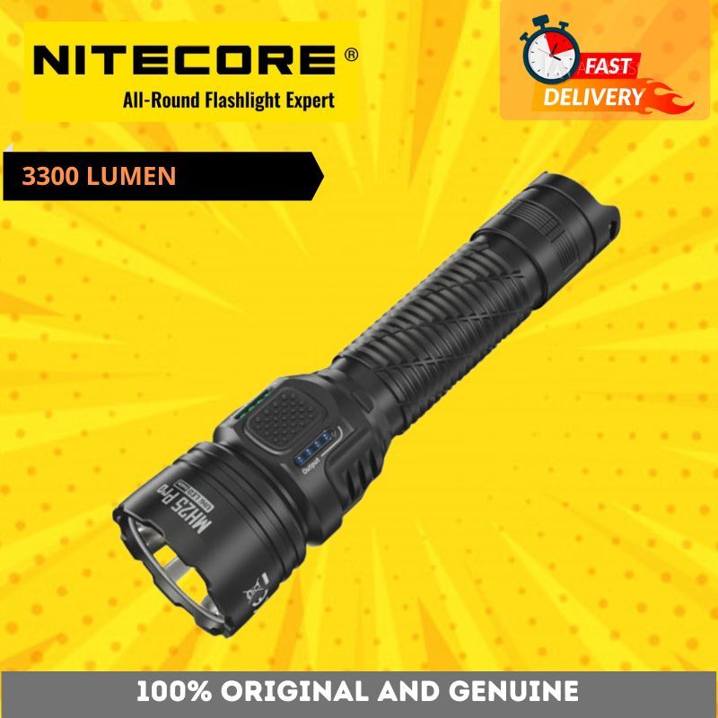 Nitecore MH25 Pro Torcia LED Ricaricabile USB-C 3300 Lumen