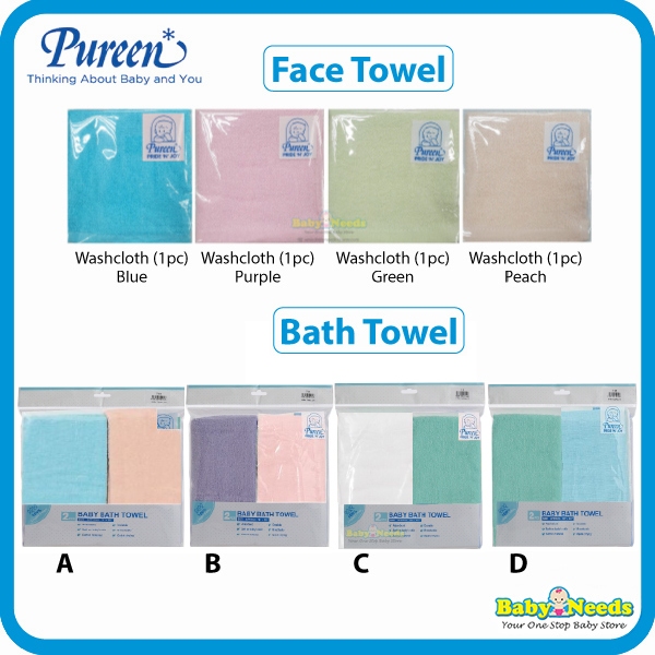 Pureen Baby Washcloth /Bath Towel Shopee Malaysia