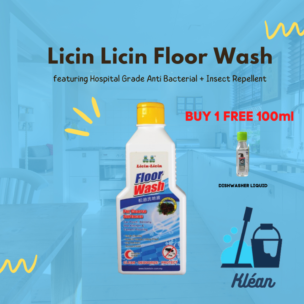 BUY 1 FREE 1 晶晶 Licin Licin Floor Wash Floor Cleaner ( 900ml ) * READY