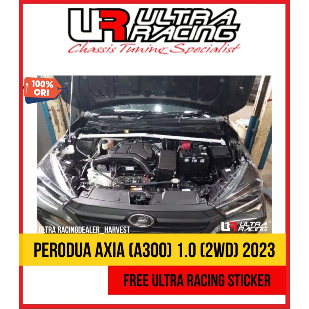Perodua Axia (A300) 1.0 (2WD) 2023 Stage 1 Ultra Racing Bar | Shopee ...