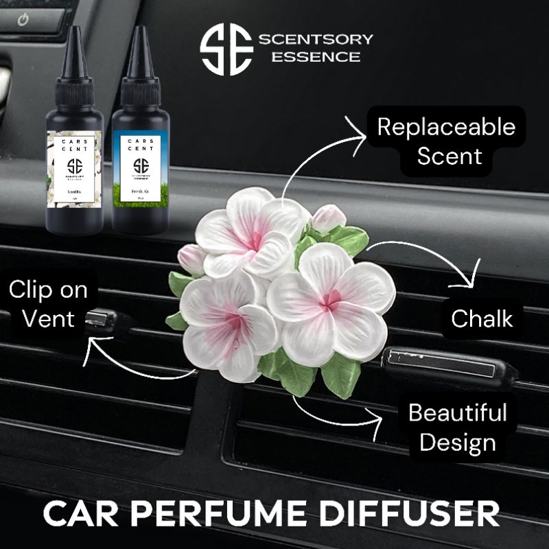 Flower Chalk Diffuser Air Freshener Perfume Aromatherapy Aircond Outlet ...