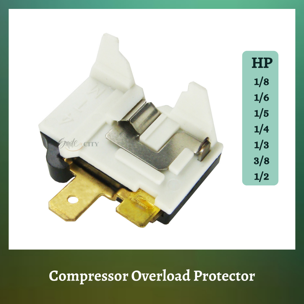 [𝐑𝐄𝐀𝐃𝐘 𝐒𝐓𝐎𝐂𝐊] Fridge Refrigerator Compressor Overload Protector 1/8HP 1 ...