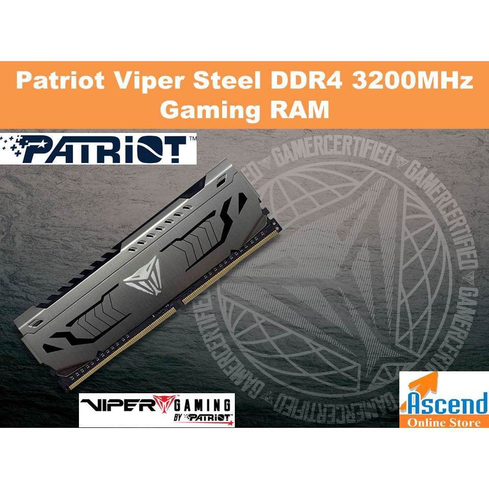 Patriot Viper Steel DDR4 3200MHz Gaming RAM | Shopee Malaysia